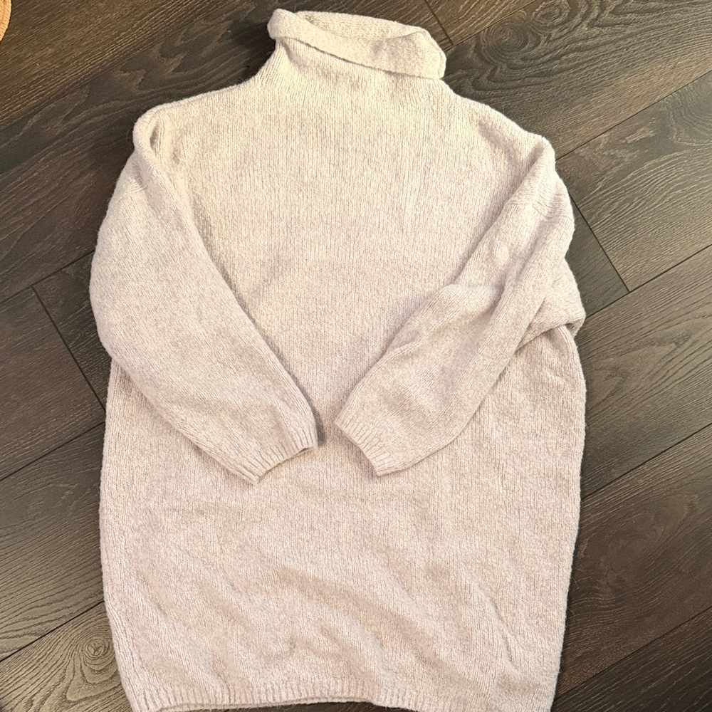 Aerie Soft Cream Turtleneck Sweater